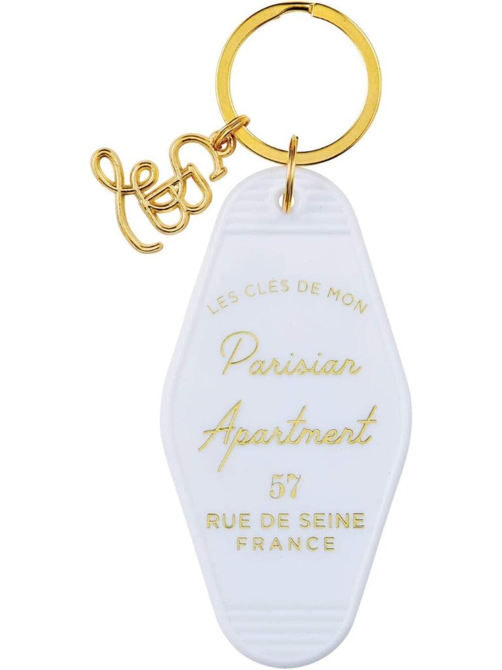 Keychain Lili + Delilah Small Gifts Vintage Motel Key Tag Key Ring, 3.5" Long, P